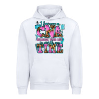 White i became a cna because your life is worth my time Urban Hoodie - AdoDesignShop