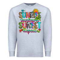Heather Grey sunrise sunburn sunset repeat Premium Sweatshirt - RanaPortraitStore
