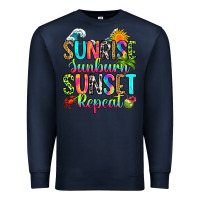 Navy sunrise sunburn sunset repeat Premium Sweatshirt - RanaPortraitStore