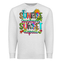 Oatmeal Heather sunrise sunburn sunset repeat Premium Sweatshirt - RanaPortraitStore