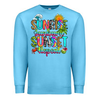Ocean Blue sunrise sunburn sunset repeat Premium Sweatshirt - RanaPortraitStore