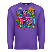 Purple sunrise sunburn sunset repeat Premium Sweatshirt - RanaPortraitStore