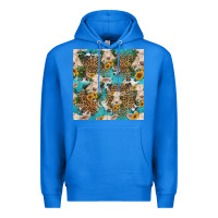 True Royal charolais cow and sunflowers seamless pattern Premium Hoodie - HRA Design Shop