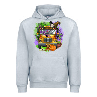 Heather Grey halloween school bus Urban Hoodie - AdoDesignShop