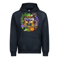 Navy halloween school bus Urban Hoodie - AdoDesignShop