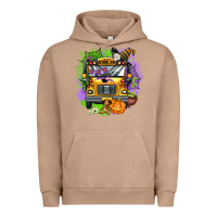 Pigment Burro halloween school bus Urban Hoodie - AdoDesignShop