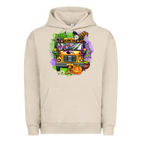 Pigment French Oak halloween school bus Urban Hoodie - AdoDesignShop