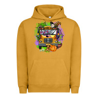 Pigment Peanut Butter halloween school bus Urban Hoodie - AdoDesignShop