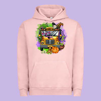 Halloween School Bus Urban Hoodie Designed By Adodesignshop
