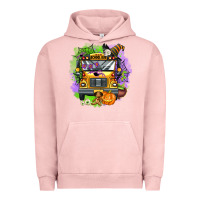 Pigment Salmon halloween school bus Urban Hoodie - AdoDesignShop