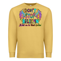 Antique Gold don't stop believin' hold on to that feelin' Premium Sweatshirt - RanaPortraitStore