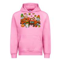 Fuchsia Pink fall gnomes truck Urban Hoodie - AdoDesignShop