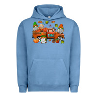Pigment Pebble Blue fall gnomes truck Urban Hoodie - AdoDesignShop