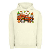 Pigment Pistachio fall gnomes truck Urban Hoodie - AdoDesignShop