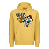 Antique Gold tx yall western Premium Hoodie - CowhideDigitalArt