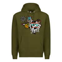 Army Green tx yall western Premium Hoodie - CowhideDigitalArt