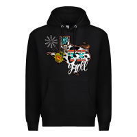 Black tx yall western Premium Hoodie - CowhideDigitalArt