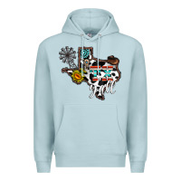 Blue Mist tx yall western Premium Hoodie - CowhideDigitalArt