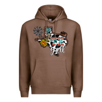 Chestnut tx yall western Premium Hoodie - CowhideDigitalArt