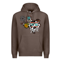 Coffee tx yall western Premium Hoodie - CowhideDigitalArt