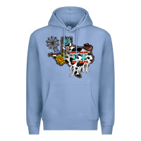 Colony Blue tx yall western Premium Hoodie - CowhideDigitalArt