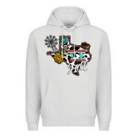 Dove Grey tx yall western Premium Hoodie - CowhideDigitalArt