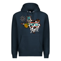 Navy tx yall western Premium Hoodie - CowhideDigitalArt