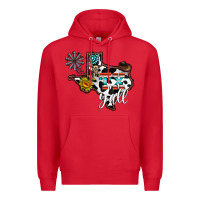 Red tx yall western Premium Hoodie - CowhideDigitalArt
