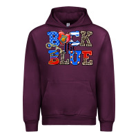 Mauve Wine back the blue Urban Hoodie - AdoDesignShop