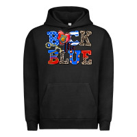 Pigment Black back the blue Urban Hoodie - AdoDesignShop
