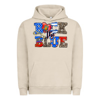 Pigment French Oak back the blue Urban Hoodie - AdoDesignShop