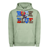 Pigment Oil Green back the blue Urban Hoodie - AdoDesignShop