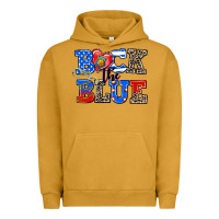 Pigment Peanut Butter back the blue Urban Hoodie - AdoDesignShop