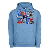 Pigment Pebble Blue back the blue Urban Hoodie - AdoDesignShop