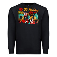 Black birthday diva Premium Sweatshirt - RanaPortraitStore
