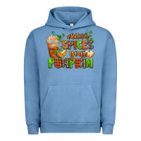 Pigment Pebble Blue whatever spices your pumpkin Urban Hoodie - AdoDesignShop