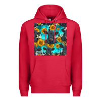 Cardinal black angus and sunflowers seamless pattern Premium Hoodie - HRA Design Shop