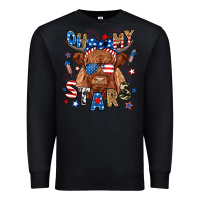 Black oh my stars highland cow Premium Sweatshirt - RanaPortraitStore