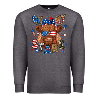 Charcoal Heather oh my stars highland cow Premium Sweatshirt - RanaPortraitStore