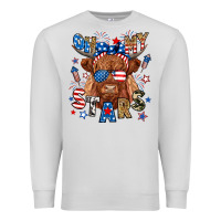 Dove Grey oh my stars highland cow Premium Sweatshirt - RanaPortraitStore