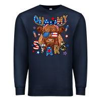 Navy oh my stars highland cow Premium Sweatshirt - RanaPortraitStore