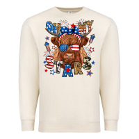 Sandshell oh my stars highland cow Premium Sweatshirt - RanaPortraitStore