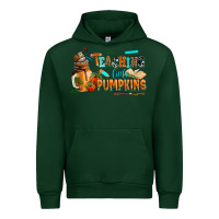 Forest Green teaching little pumpkins Urban Hoodie - AdoDesignShop