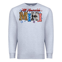 Heather Grey all american mini Premium Sweatshirt - RanaPortraitStore