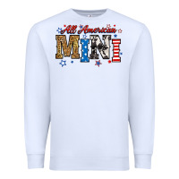 White all american mini Premium Sweatshirt - RanaPortraitStore