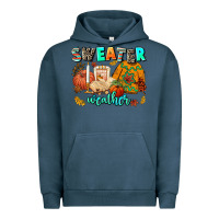 Pigment Midnight Navy pumpkın Spıce Urban Hoodie - AdoDesignShop