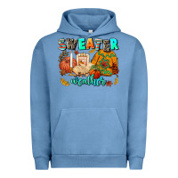 Pigment Pebble Blue pumpkın Spıce Urban Hoodie - AdoDesignShop