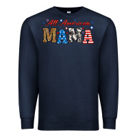 Navy all american mama Premium Sweatshirt - RanaPortraitStore