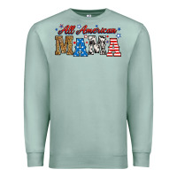 Seafoam all american mama Premium Sweatshirt - RanaPortraitStore