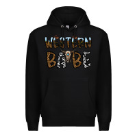 Black western babe Premium Hoodie - CowhideDigitalArt